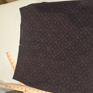 Banana Republic Black and Red Geometric Pencil Skirt